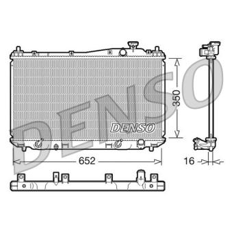 Radiateur, refroidissement du moteur DENSO DRM40019