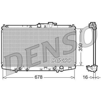 Radiateur, refroidissement du moteur DENSO OEM 19010PCAJ53