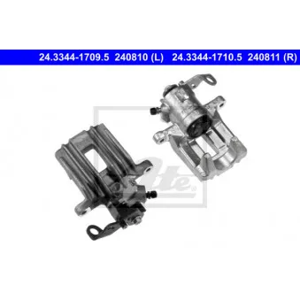 Étrier de frein ATE 24.3344-1710.5 pour VOLKSWAGEN POLO 1.4 TDI - 75cv