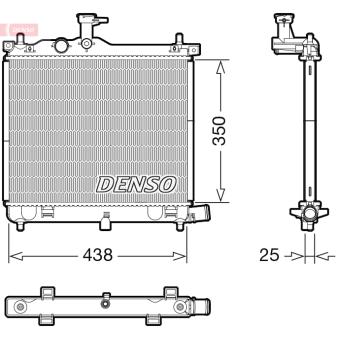 Radiateur, refroidissement du moteur DENSO OEM 253100X110
