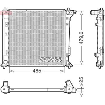 Radiateur, refroidissement du moteur DENSO DRM41031