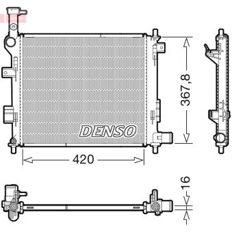 Radiateur, refroidissement du moteur DENSO OEM 253101Y000