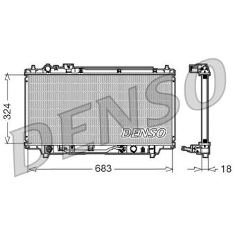 Radiateur, refroidissement du moteur DENSO [DRM44001]