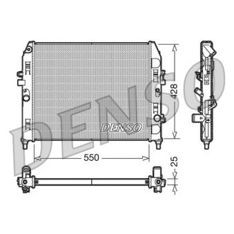 Radiateur, refroidissement du moteur DENSO DRM44008 pour MAZDA MX-5 2.0 - 160cv