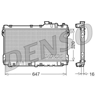Radiateur, refroidissement du moteur DENSO OEM BPE815200 Radiateur, refroidissement du moteur DENSO OEM BPE815200