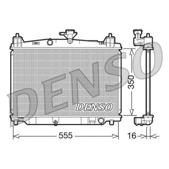 Radiateur, refroidissement du moteur DENSO DRM44016