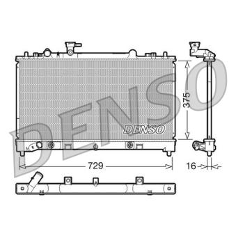 Radiateur, refroidissement du moteur DENSO [DRM44022]