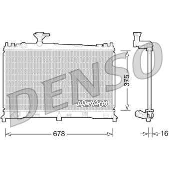 Radiateur, refroidissement du moteur DENSO OEM LF2115200