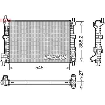 Radiateur, refroidissement du moteur DENSO [DRM44045]