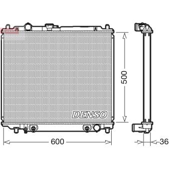 Radiateur, refroidissement du moteur DENSO OEM MR340050