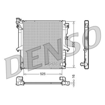Radiateur, refroidissement du moteur DENSO [DRM45017]