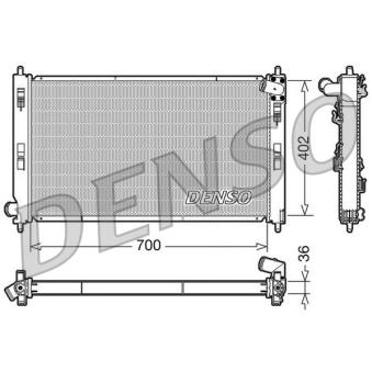 Radiateur, refroidissement du moteur DENSO OEM 1350A309