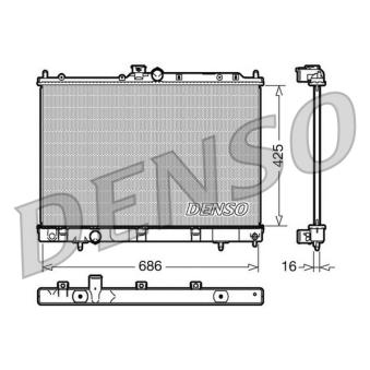 Radiateur, refroidissement du moteur DENSO [DRM45031]