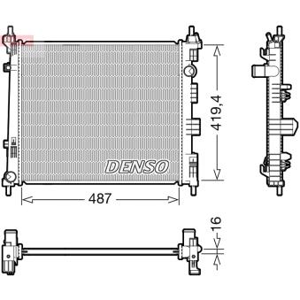 Radiateur, refroidissement du moteur DENSO [DRM46069]