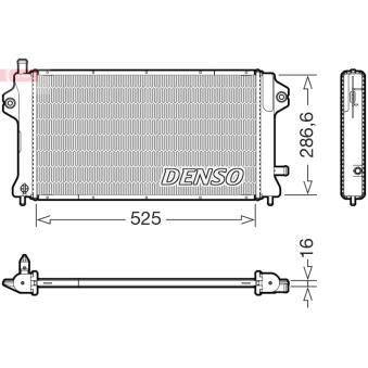 Radiateur, refroidissement du moteur DENSO DRM46077 Radiateur, refroidissement du moteur DENSO DRM46077