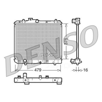 Radiateur, refroidissement du moteur DENSO DRM47004