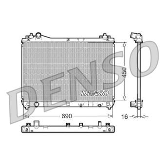 Radiateur, refroidissement du moteur DENSO DRM47011