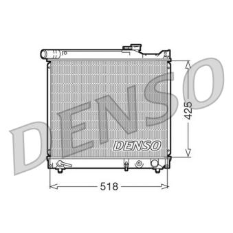 Radiateur, refroidissement du moteur DENSO DRM47012