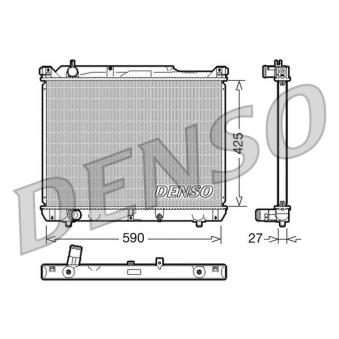 Radiateur, refroidissement du moteur DENSO [DRM47019]