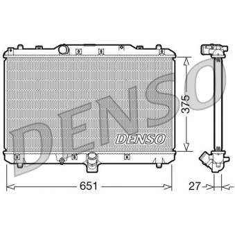 Radiateur, refroidissement du moteur DENSO DRM47022 pour SUZUKI SX4 1.9 DDIS 4x4 - 120cv