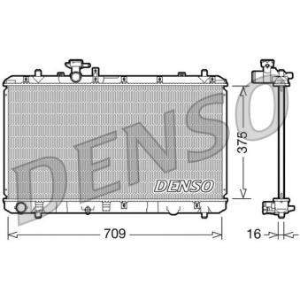 Radiateur, refroidissement du moteur DENSO OEM 71742136