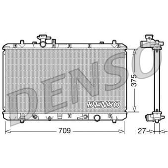 Radiateur, refroidissement du moteur DENSO OEM 71747007