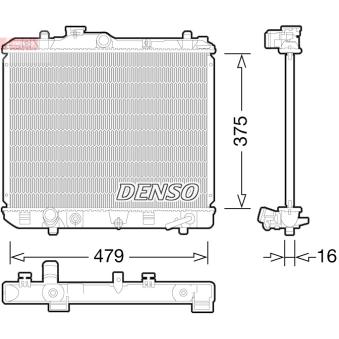 Radiateur, refroidissement du moteur DENSO DRM47028