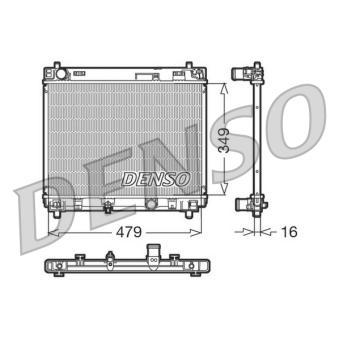 Radiateur, refroidissement du moteur DENSO OEM 164000n050