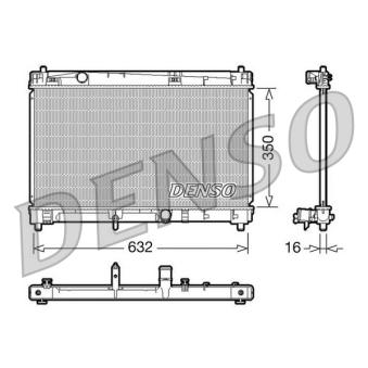 Radiateur, refroidissement du moteur DENSO [DRM50009]