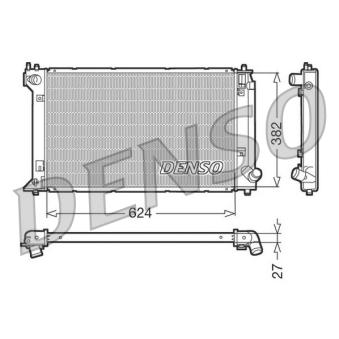 Radiateur, refroidissement du moteur DENSO OEM 164000N030