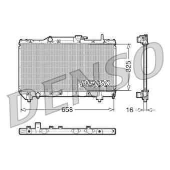 Radiateur, refroidissement du moteur DENSO OEM 1640016450