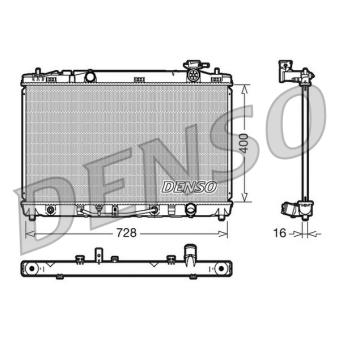 Radiateur, refroidissement du moteur DENSO [DRM50041]