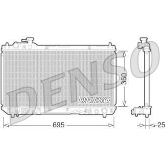 Radiateur, refroidissement du moteur DENSO OEM 164007A500