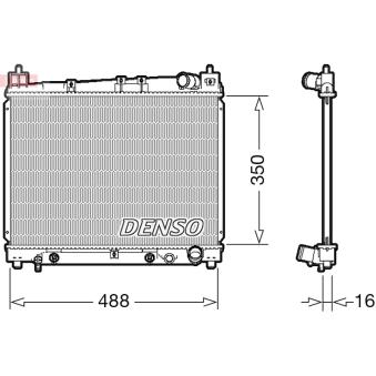 Radiateur, refroidissement du moteur DENSO OEM 1640021071