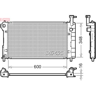 Radiateur, refroidissement du moteur DENSO [DRM50082]
