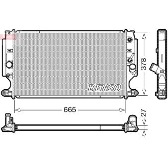 Radiateur, refroidissement du moteur DENSO [DRM50088]