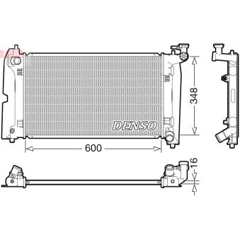 Radiateur, refroidissement du moteur DENSO [DRM50110]