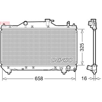 Radiateur, refroidissement du moteur DENSO OEM 164000D100