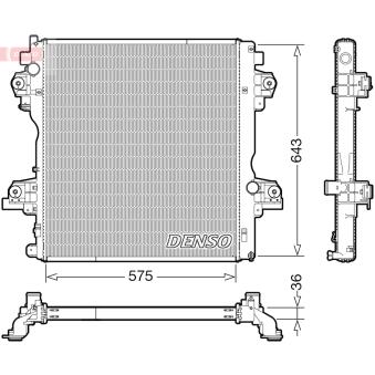 Radiateur, refroidissement du moteur DENSO [DRM50140]