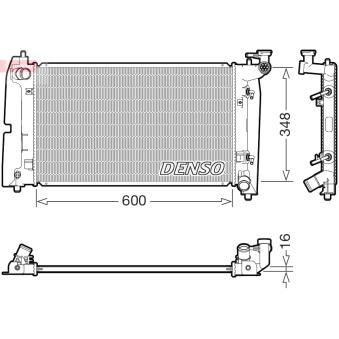 Radiateur, refroidissement du moteur DENSO OEM 164100D240