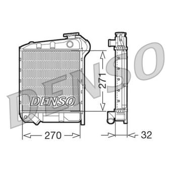 Radiateur, refroidissement du moteur DENSO [DRM99008]