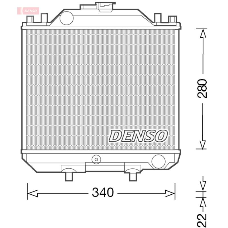 Radiateur, refroidissement du moteur DENSO DRM99011 - Visuel 1