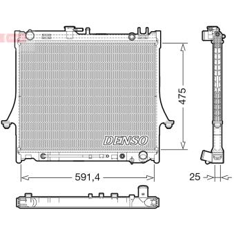 Radiateur, refroidissement du moteur DENSO [DRM99015]