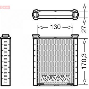 Système de chauffage DENSO DRR46001 pour NISSAN MICRA 0.9 IG-T - 90cv