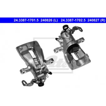 Étrier de frein ATE 24.3387-1702.5 pour OPEL ASTRA 1.6 EcoTec - 116cv