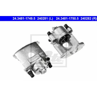 Étrier de frein ATE 24.3481-1750.5 pour VOLKSWAGEN POLO 75 1.6 4motion - 75cv
