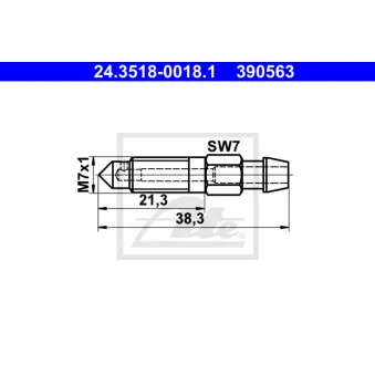 ATE 24.3518-0018.1 - Soupape/vis de purge d'air