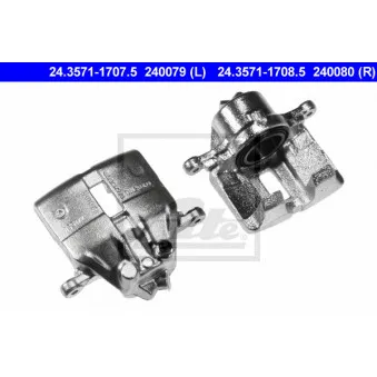 Étrier de frein ATE 24.3571-1707.5 pour VOLVO FMX 2,4 Diesel - 82cv