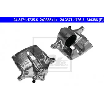 Étrier de frein ATE 24.3571-1736.5 pour FORD MONDEO 2.5 V6 24V - 170cv