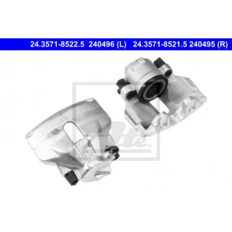Étrier de frein ATE 24.3571-8521.5 pour AUDI A4 2.5 TDI quattro - 180cv